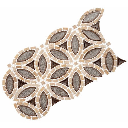 Andova Tiles Exploration Morocco 8 x 14 Straight Edge Glass Mosaic Sheet SAM-ANDEXPM375